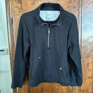 Tommy Bahama Women's Black Performance Zip-Up Jacket - L/G